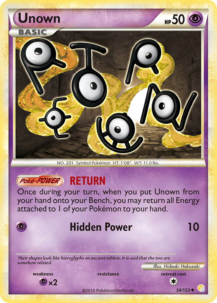 Unown (54/123) [HeartGold & SoulSilver: Base Set] | Enigma On Main