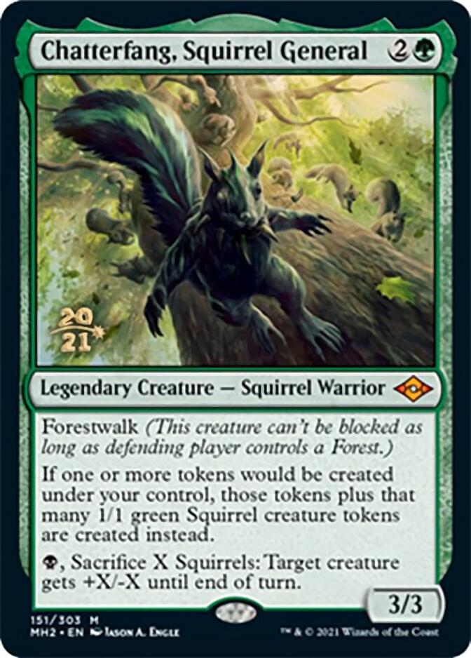 Chatterfang, Squirrel General [Modern Horizons 2 Prerelease Promos] | Enigma On Main