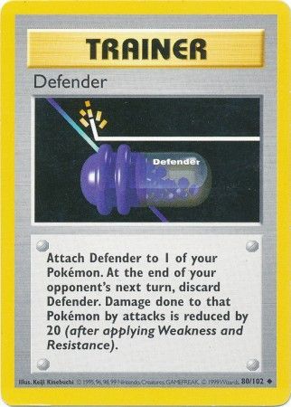 Defender (80/102) [Base Set Shadowless Unlimited] | Enigma On Main