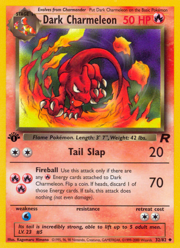 Dark Charmeleon (32/82) [Team Rocket 1st Edition] | Enigma On Main