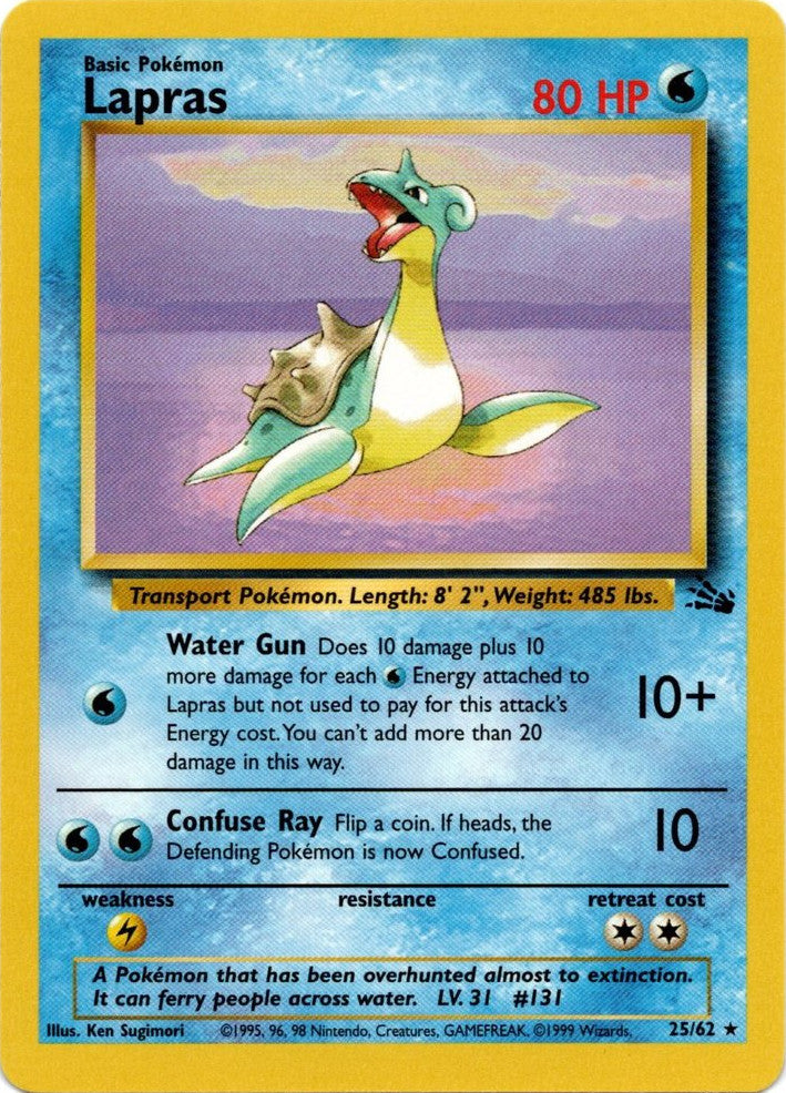 Lapras (25/62) [Fossil Unlimited] | Enigma On Main