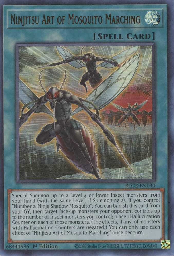 Ninjitsu Art of Mosquito Marching [BLCR-EN030] Ultra Rare | Enigma On Main