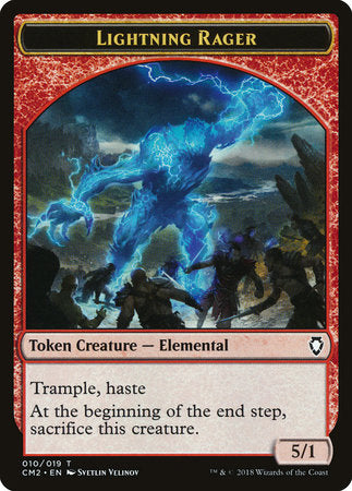 Lightning Rager Token [Commander Anthology Volume II Tokens] | Enigma On Main