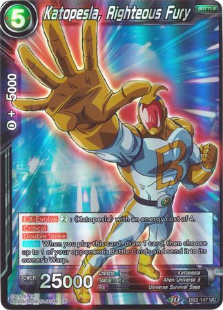 Katopesla, Righteous Fury (Reprint) (DB2-147) [Battle Evolution Booster] | Enigma On Main