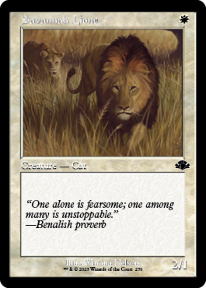 Savannah Lions (Retro) [Dominaria Remastered] | Enigma On Main