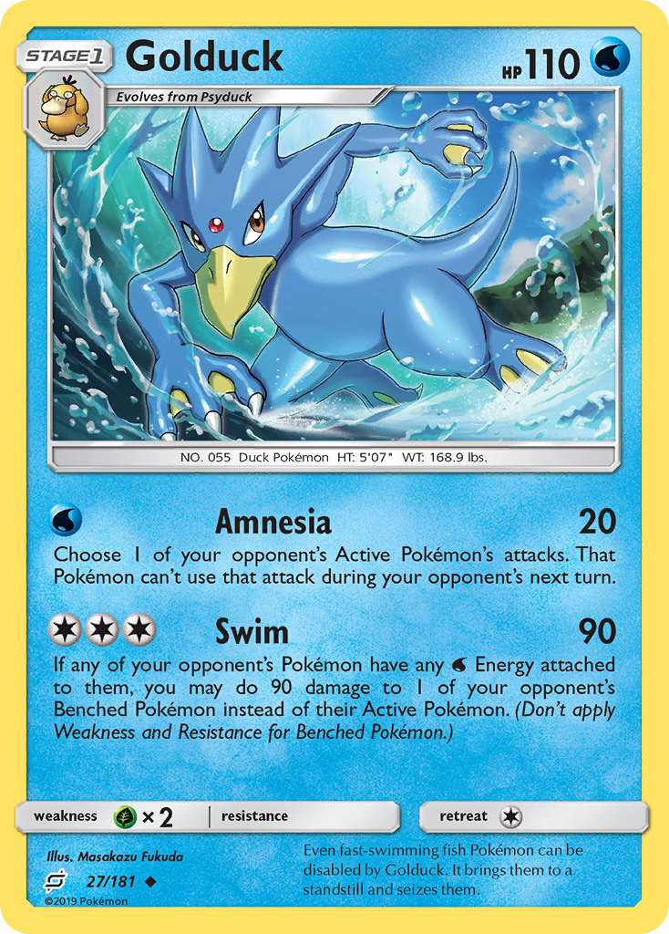 Golduck (27/181) [Sun & Moon: Team Up] | Enigma On Main