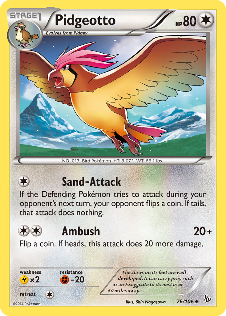 Pidgeotto (76/106) [XY: Flashfire] | Enigma On Main