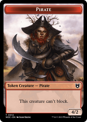 Pirate // Human Soldier Double-Sided Token [Wilds of Eldraine Commander Tokens] | Enigma On Main