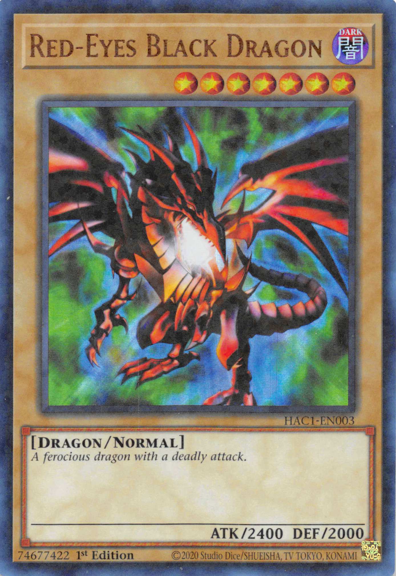 Red-Eyes Black Dragon (Duel Terminal) [HAC1-EN003] Parallel Rare | Enigma On Main
