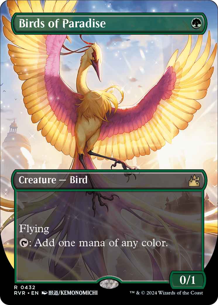 Birds of Paradise (Anime Borderless) [Ravnica Remastered] | Enigma On Main