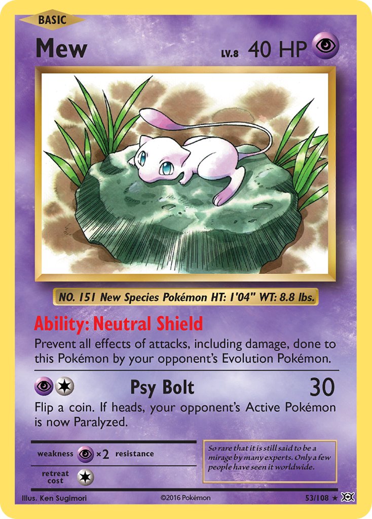 Mew (53/108) (Theme Deck Exclusive) [XY: Evolutions] | Enigma On Main