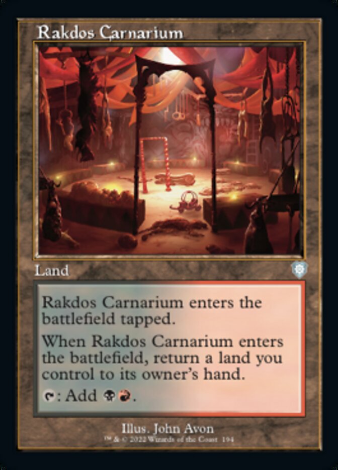 Rakdos Carnarium (Retro) [The Brothers' War Commander] | Enigma On Main