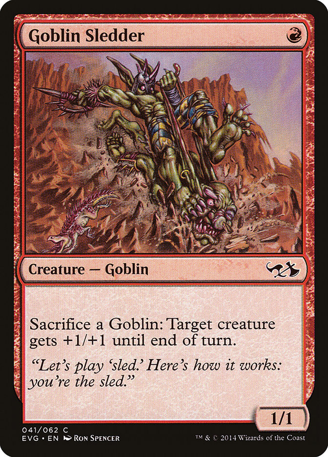 Goblin Sledder (Elves vs. Goblins) [Duel Decks Anthology] | Enigma On Main