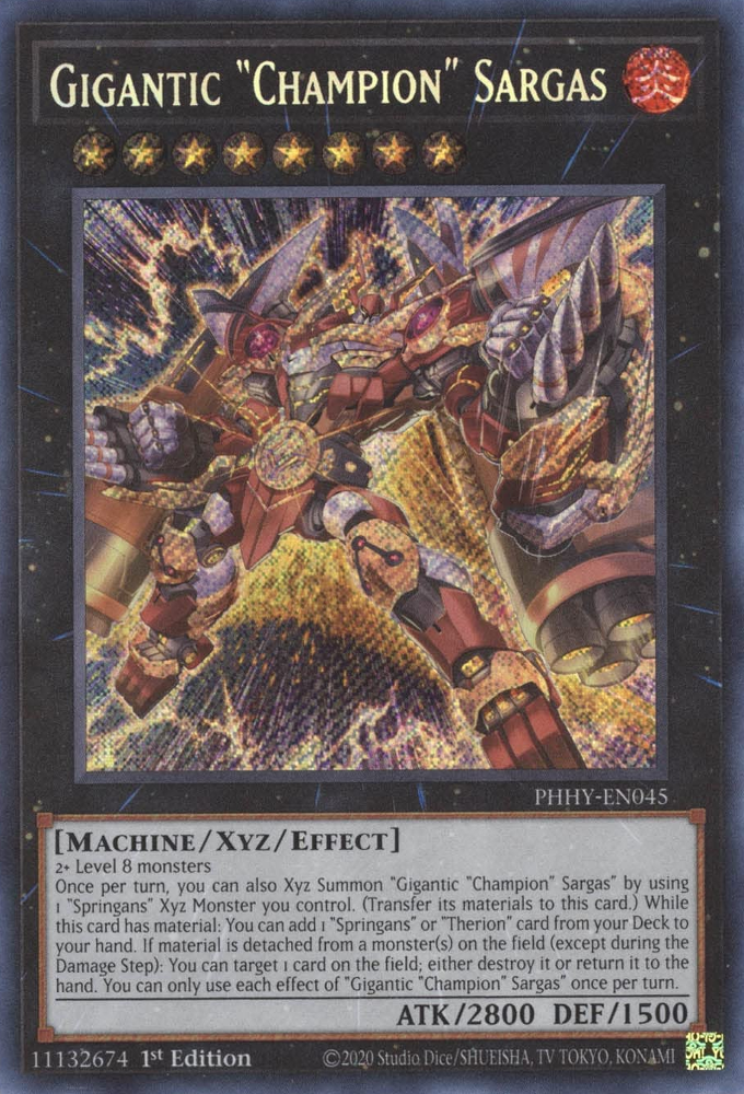 Gigantic "Champion" Sargas [PHHY-EN045] Secret Rare | Enigma On Main