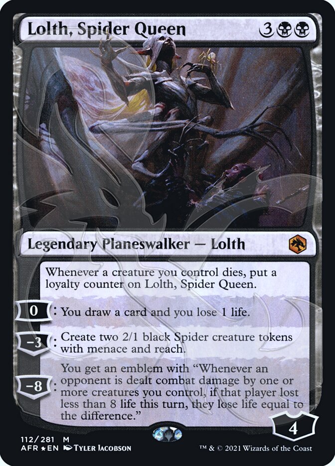 Lolth, Spider Queen (Ampersand Promo) [Dungeons & Dragons: Adventures in the Forgotten Realms Promos] | Enigma On Main