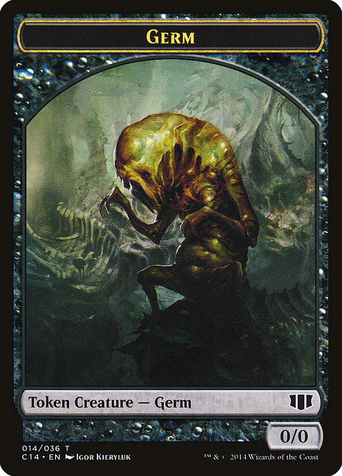 Stoneforged Blade // Germ Double-sided Token [Commander 2014 Tokens] | Enigma On Main