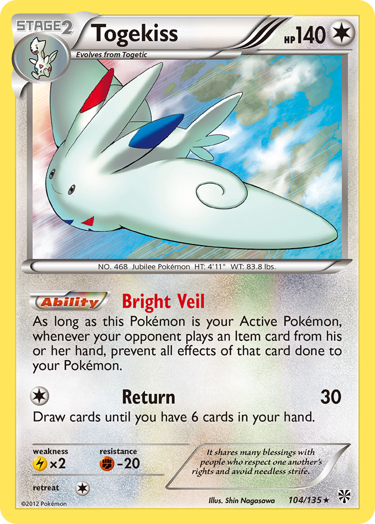 Togekiss (104/135) [Black & White: Plasma Storm] | Enigma On Main