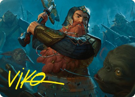 Gimli, Counter of Kills Art Card (10/81) [The Lord of the Rings: Tales of Middle-earth Art Series] | Enigma On Main
