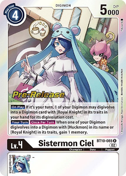 Sistermon Ciel [BT10-085] [Xros Encounter Pre-Release Cards] | Enigma On Main