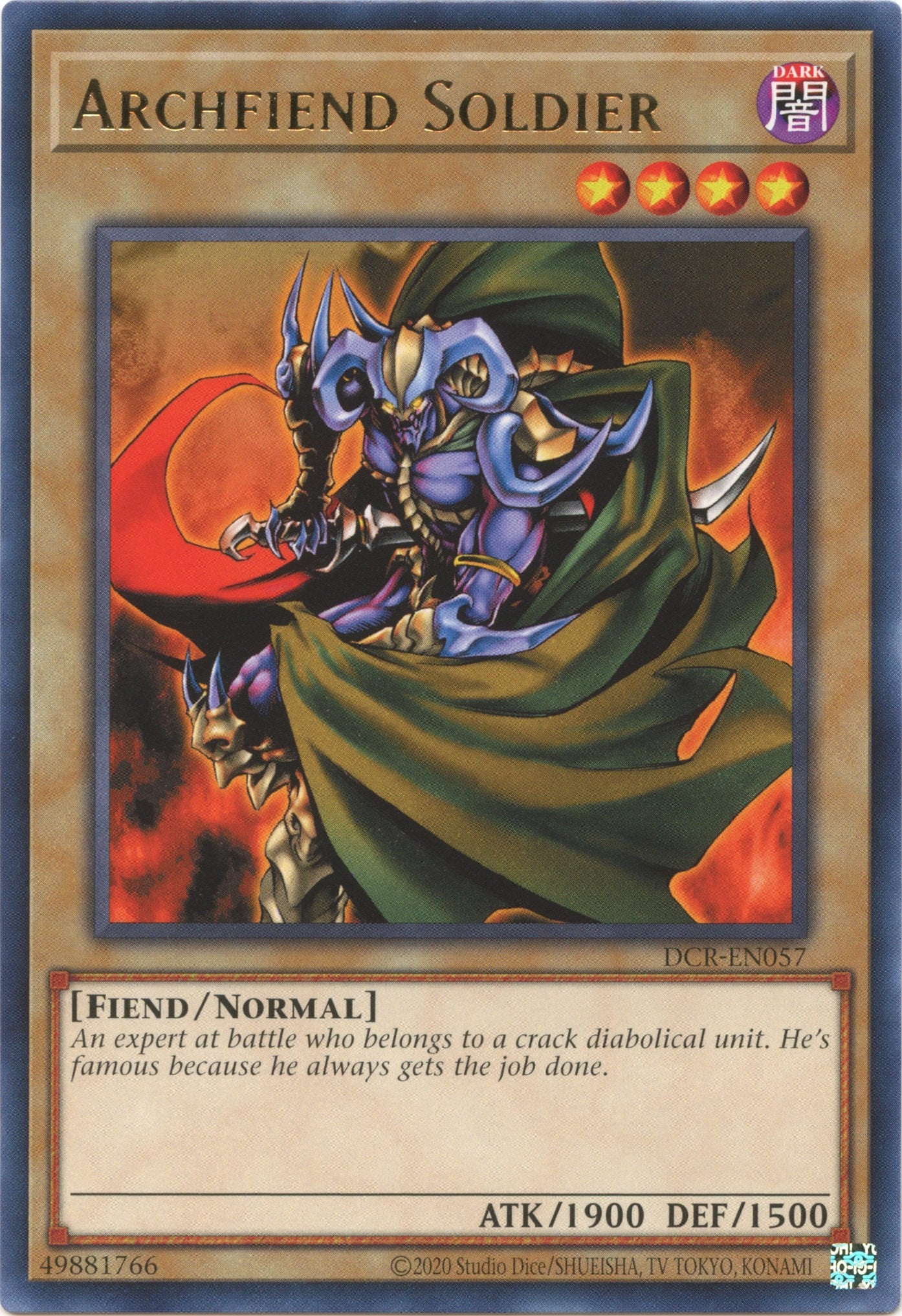 Archfiend Soldier (25th Anniversary) [DCR-EN057] Rare | Enigma On Main