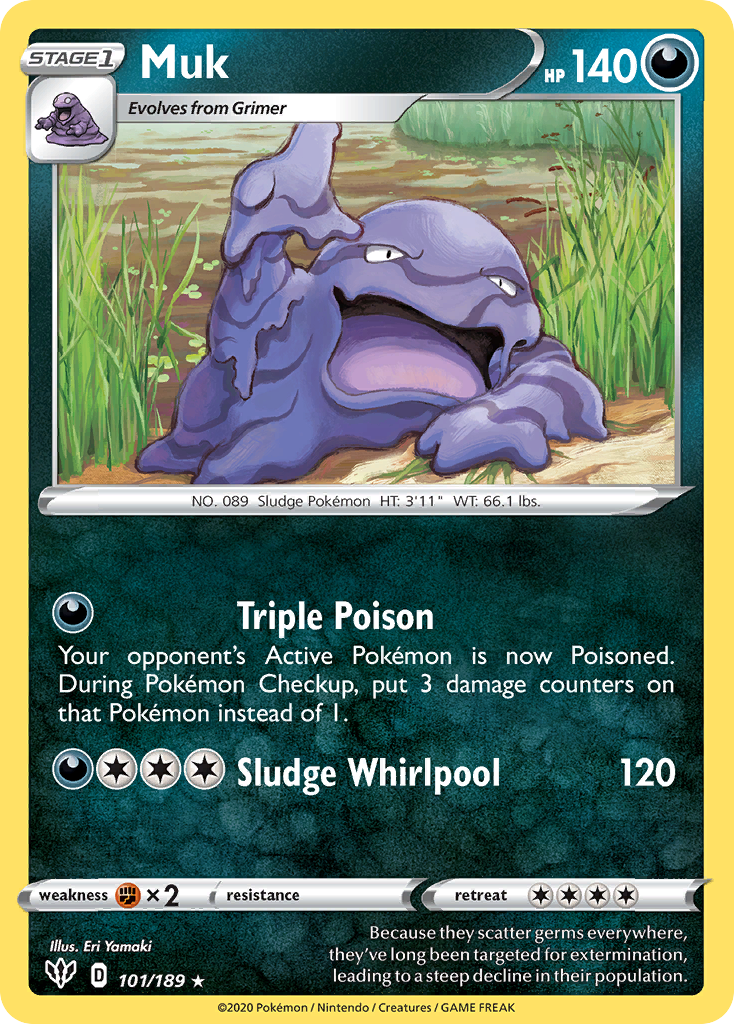 Muk (101/189) [Sword & Shield: Darkness Ablaze] | Enigma On Main