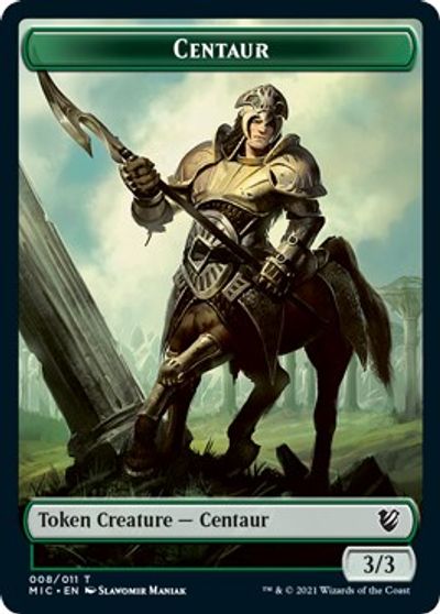 Centaur // Wolf Double-sided Token [Innistrad: Midnight Hunt Commander] | Enigma On Main