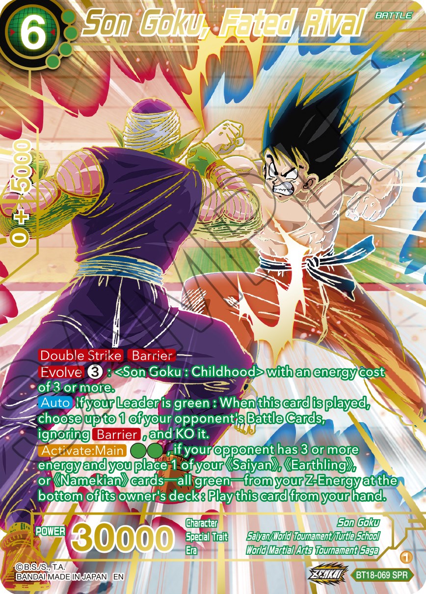 Son Goku, Fated Rival (SPR) (BT18-069) [Dawn of the Z-Legends] | Enigma On Main