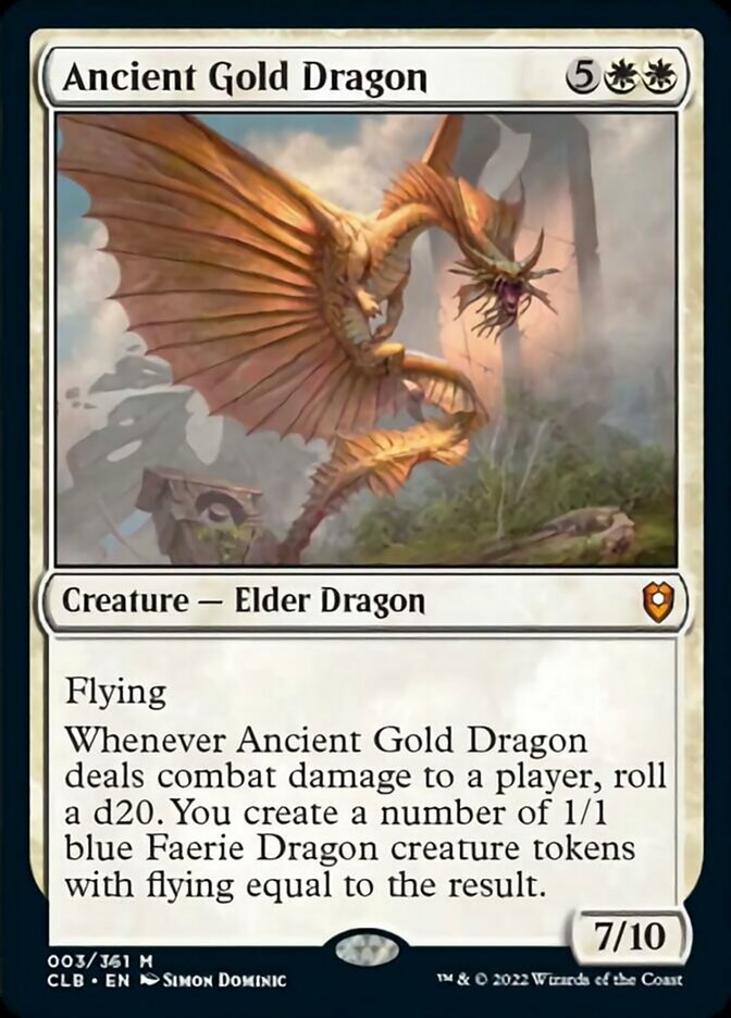 Ancient Gold Dragon [Commander Legends: Battle for Baldur's Gate] | Enigma On Main