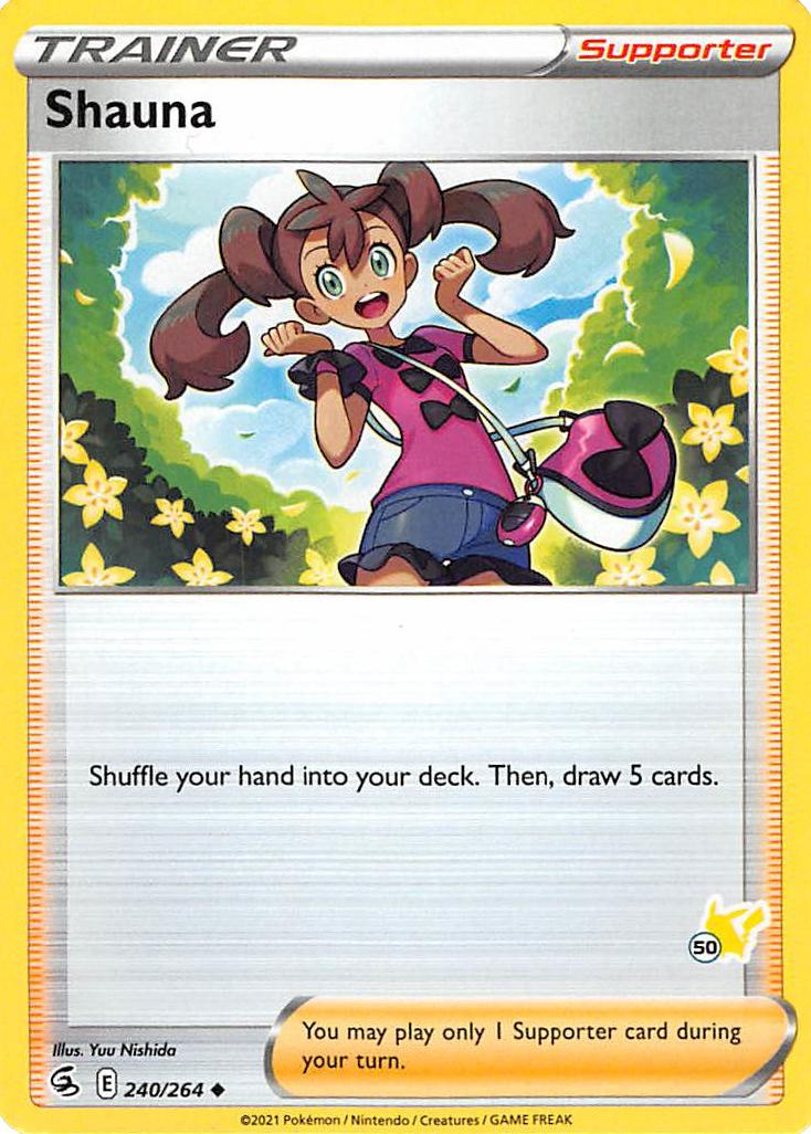 Shauna (240/264) (Pikachu Stamp #50) [Battle Academy 2022] | Enigma On Main