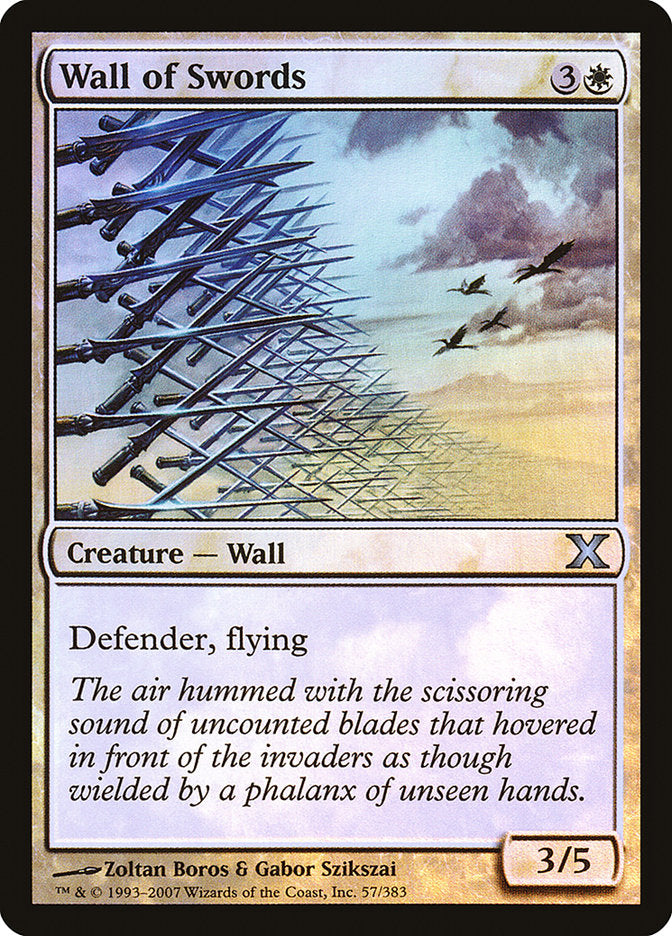 Wall of Swords (Premium Foil) [Tenth Edition] | Enigma On Main