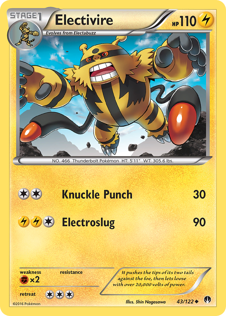 Electivire (43/122) [XY: BREAKpoint] | Enigma On Main