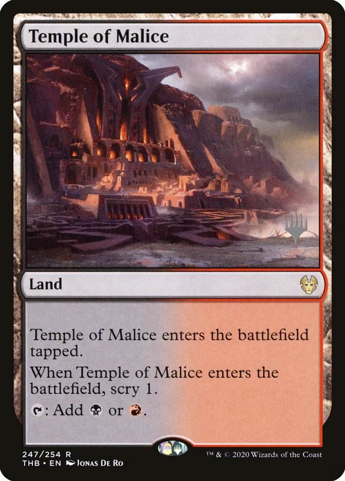 Temple of Malice (Promo Pack) [Theros Beyond Death Promos] | Enigma On Main