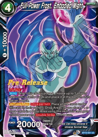 Full-Power Frost, Embodied Might (BT15-051) [Saiyan Showdown Prerelease Promos] | Enigma On Main