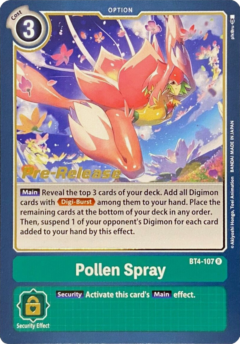 Pollen Spray [BT4-107] [Great Legend Pre-Release Promos] | Enigma On Main