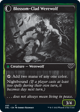 Weaver of Blossoms // Blossom-Clad Werewolf [Innistrad: Double Feature] | Enigma On Main