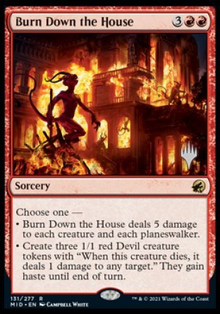 Burn Down the House (Promo Pack) [Innistrad: Midnight Hunt Promos] | Enigma On Main