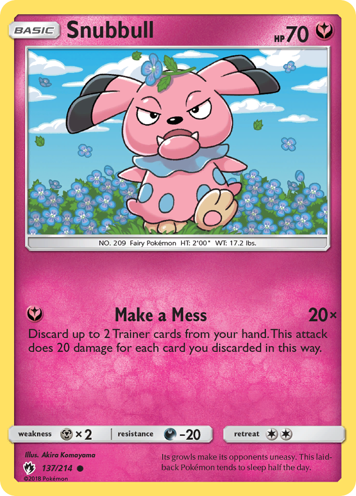 Snubbull (137/214) [Sun & Moon: Lost Thunder] | Enigma On Main