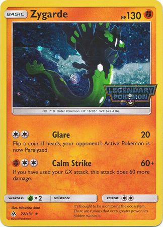 Zygarde (72/131) (Cosmos Holo) [Sun & Moon: Forbidden Light] | Enigma On Main