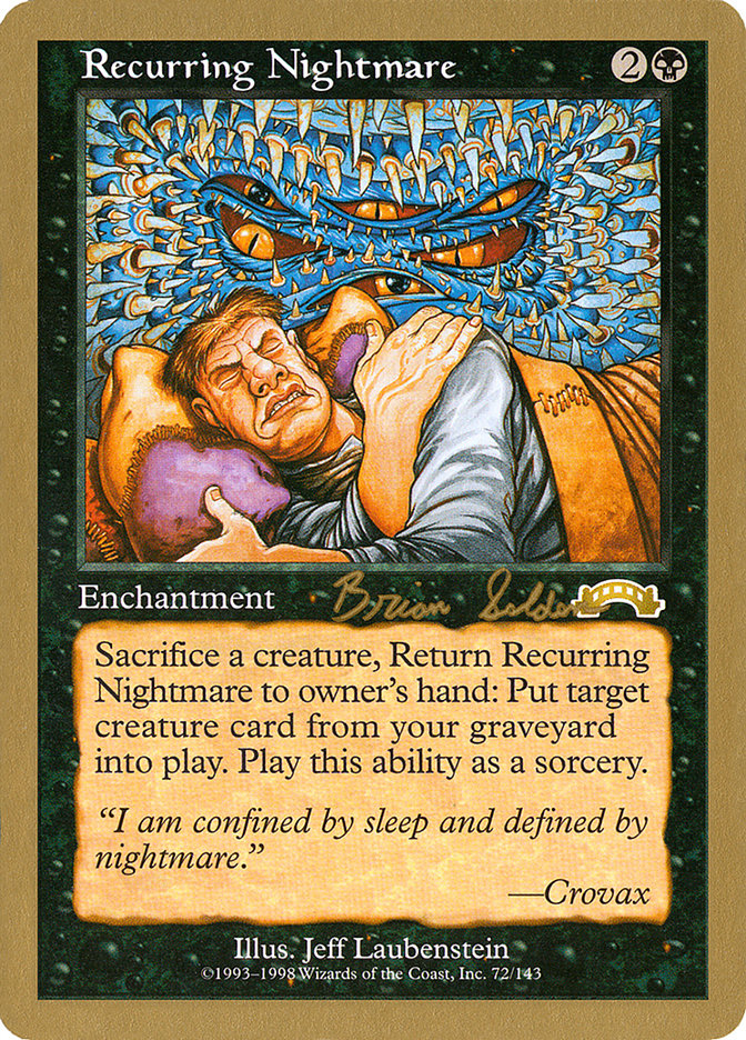 Recurring Nightmare (Brian Selden) [World Championship Decks 1998] | Enigma On Main