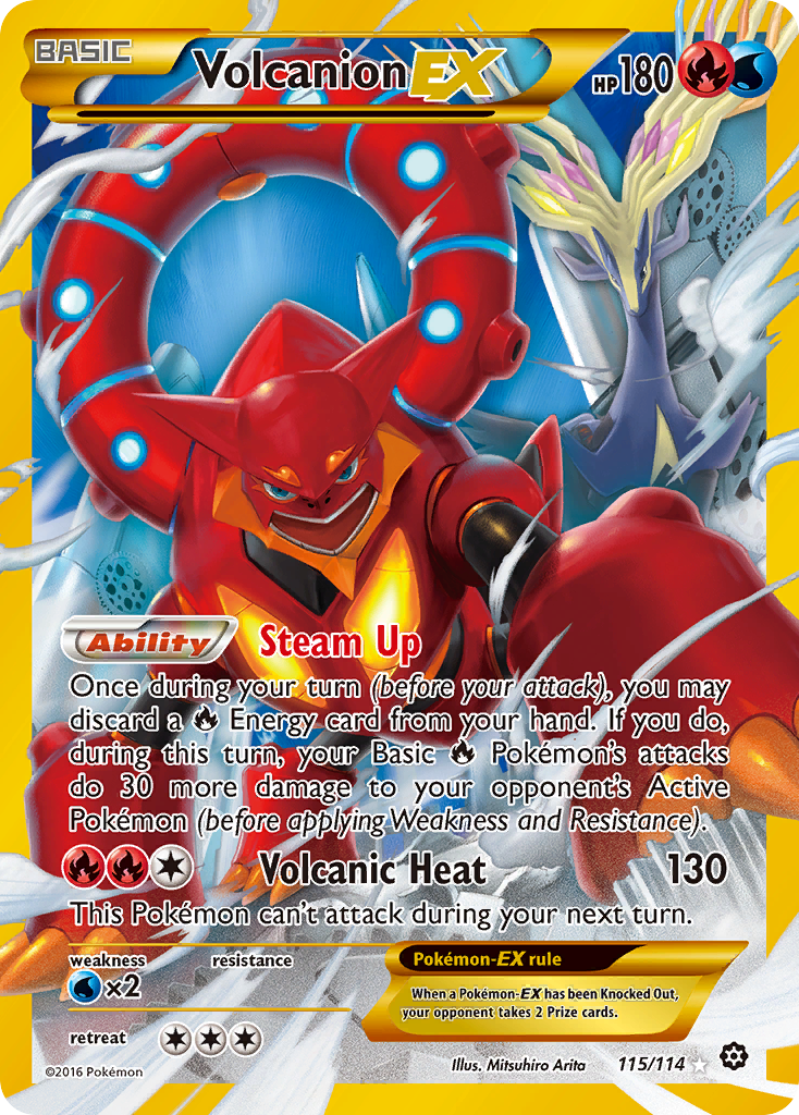 Volcanion EX (115/114) [XY: Steam Siege] | Enigma On Main