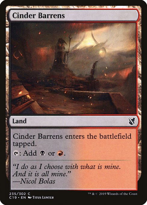 Cinder Barrens [Commander 2019] | Enigma On Main