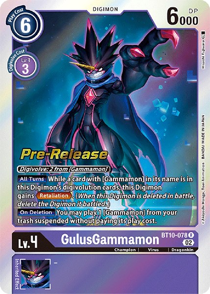 GulusGammamon [BT10-078] [Xros Encounter Pre-Release Cards] | Enigma On Main