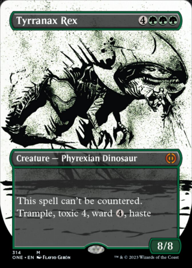 Tyrranax Rex (Borderless Ichor) [Phyrexia: All Will Be One] | Enigma On Main