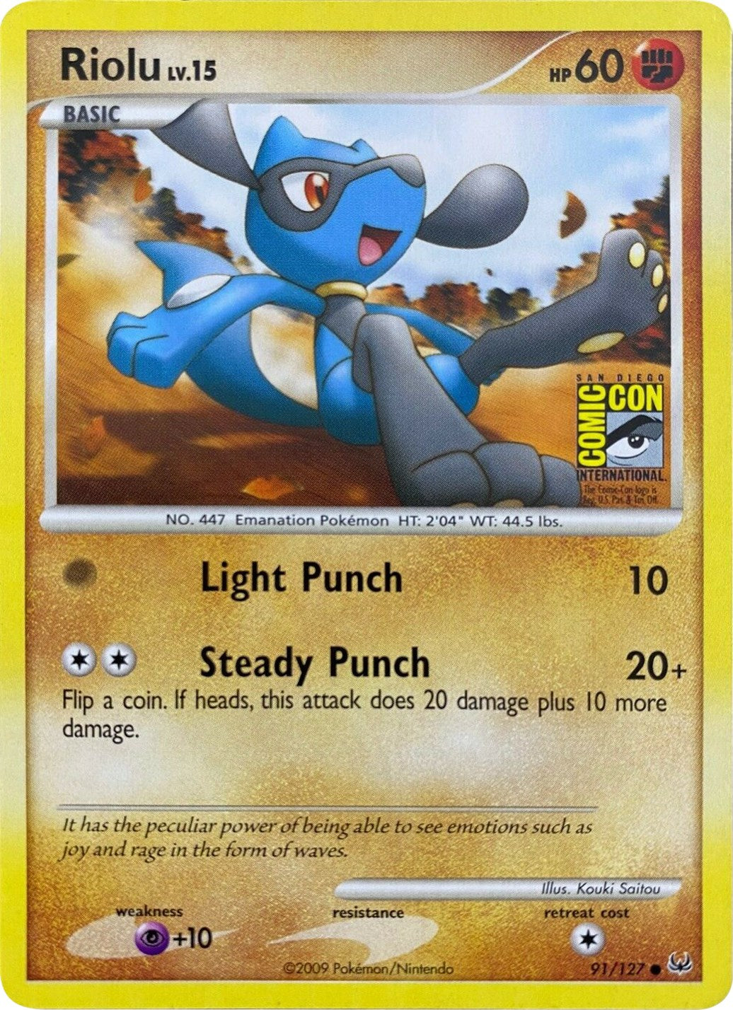 Riolu (91/127) (SDCC 2009) [Platinum: Base Set] | Enigma On Main