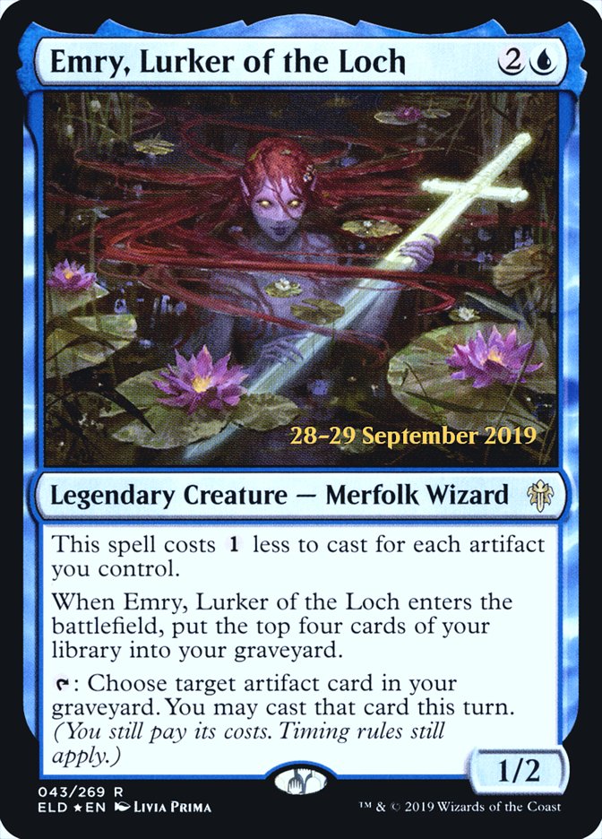 Emry, Lurker of the Loch  [Throne of Eldraine Prerelease Promos] | Enigma On Main