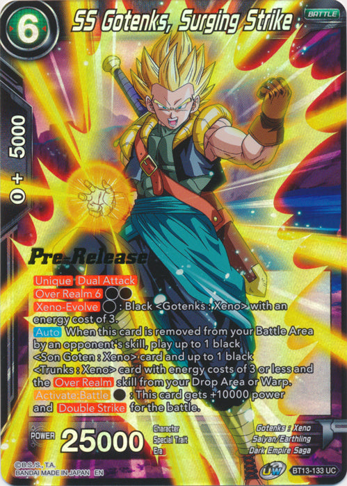 SS Gotenks, Surging Strike (BT13-133) [Supreme Rivalry Prerelease Promos] | Enigma On Main