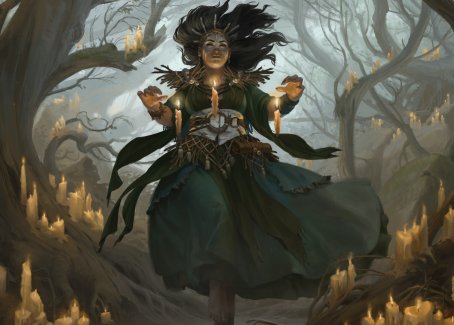 Candlegrove Witch 1 Art Card [Innistrad: Midnight Hunt Art Series] | Enigma On Main