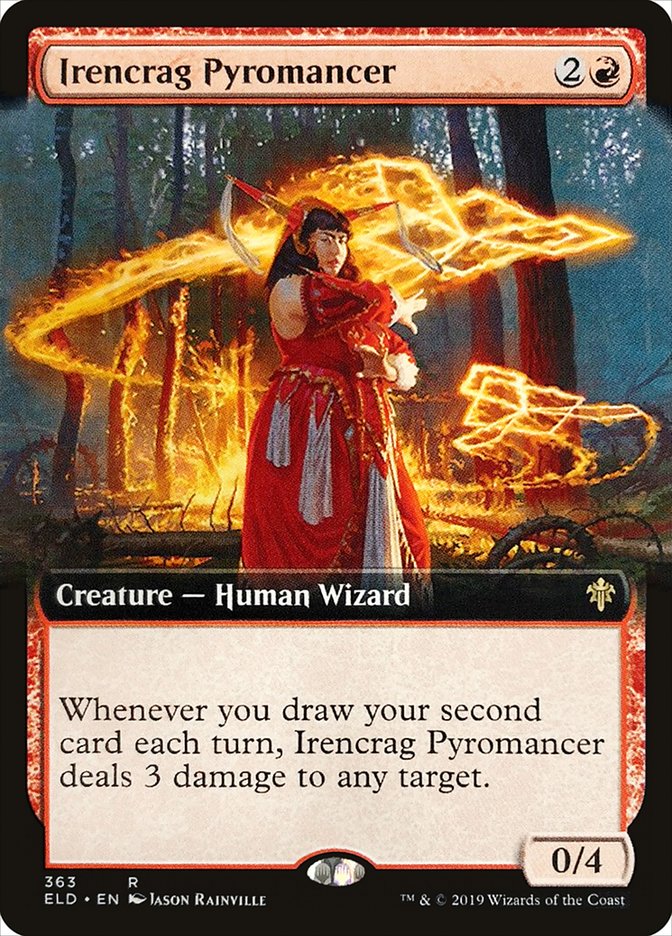 Irencrag Pyromancer (Extended Art) [Throne of Eldraine] | Enigma On Main