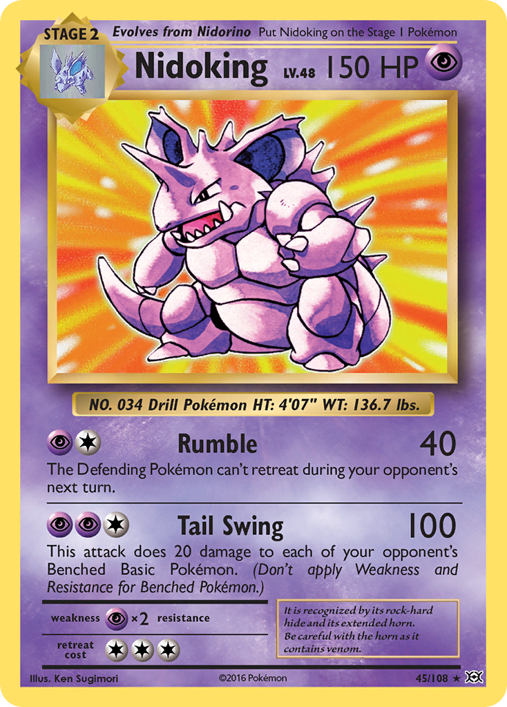 Nidoking (45/108) [XY: Evolutions] | Enigma On Main