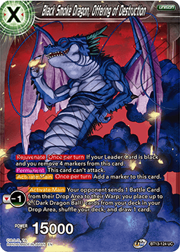 Black Smoke Dragon, Offering of Destruction (Uncommon) [BT13-124] | Enigma On Main